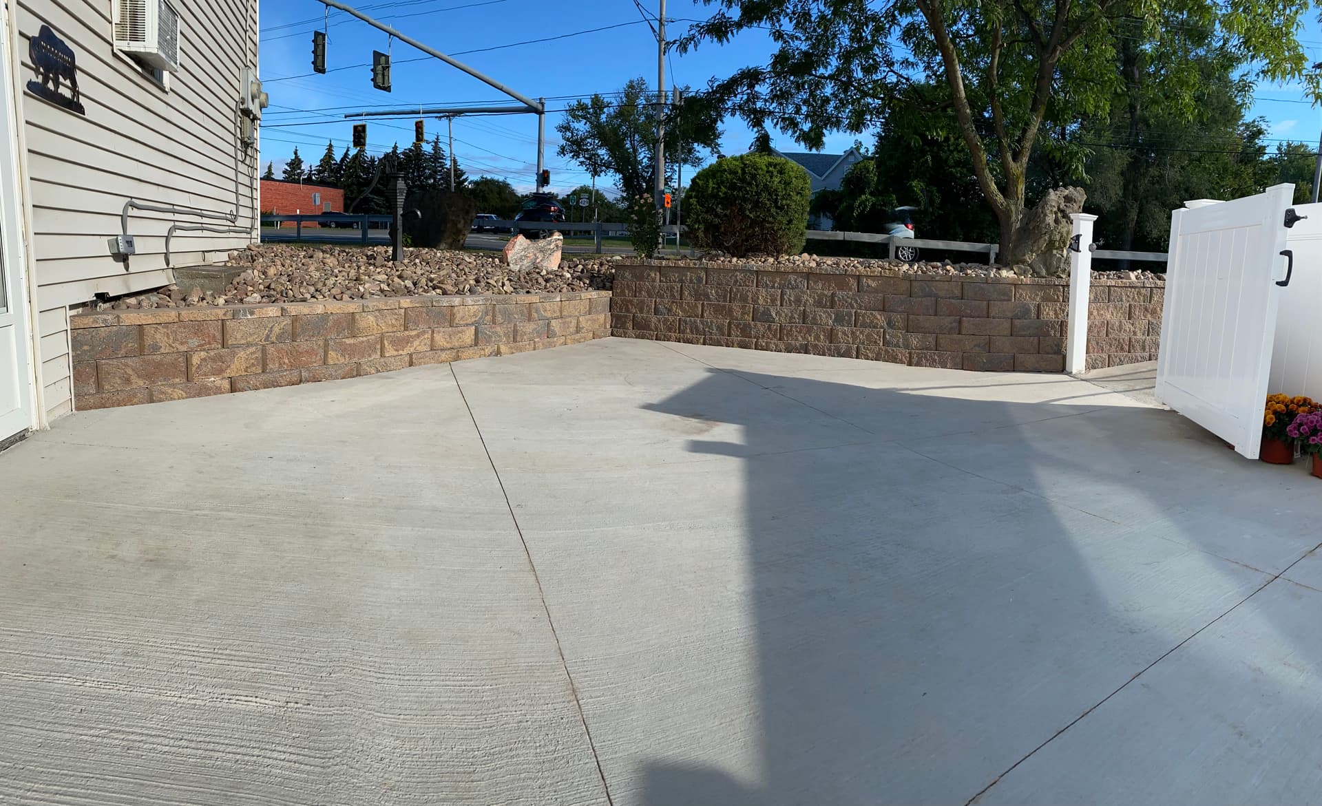 Durable Stone Features Replace Old Wooden Elements