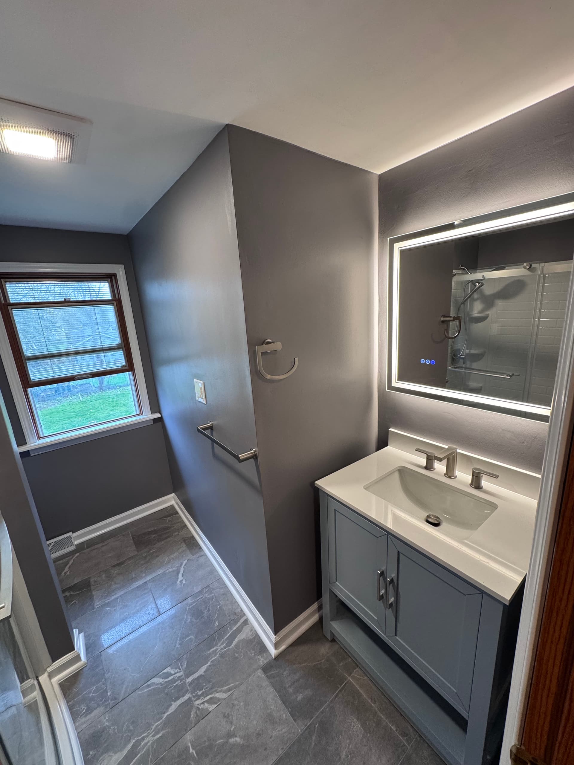 Gallery photos for Tub Removed, Shower Built From Scratch - Full Bathroom Gut and Remodel: Image #5
