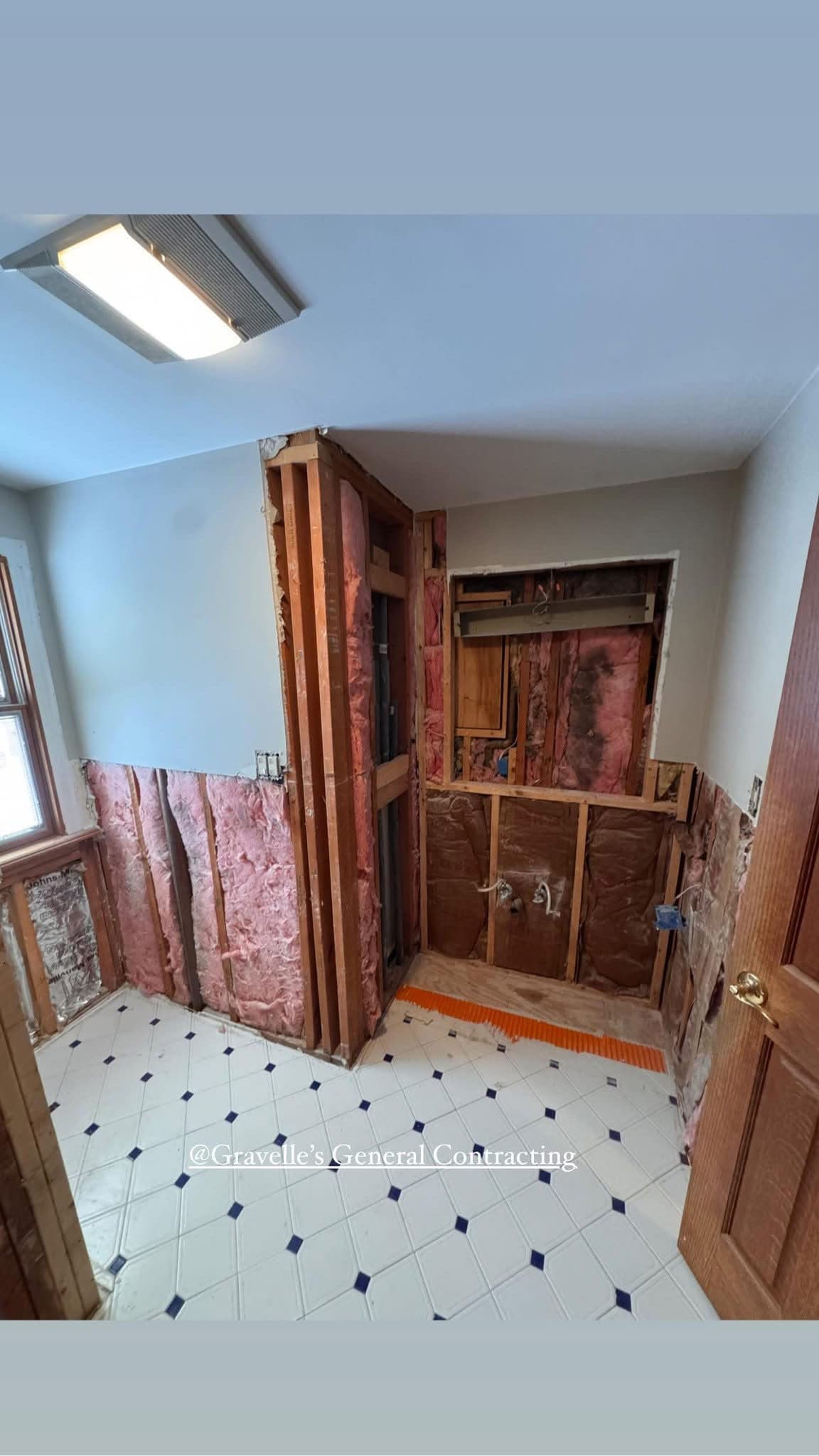 Gallery photos for Tub Removed, Shower Built From Scratch - Full Bathroom Gut and Remodel: Image #4